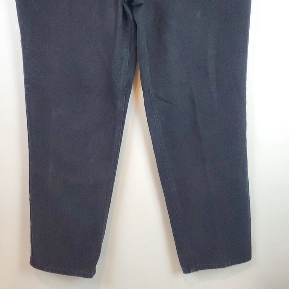 90s VTG Bugle Boy 750 Relaxed Straight Black Denim Jeans Size 34x30 Mens Cotton - Picture 2 of 10